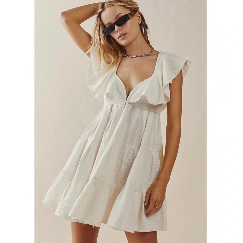 NWOT Free People Undone Lace Mini Dress Size XS - Picture 3 of 14
